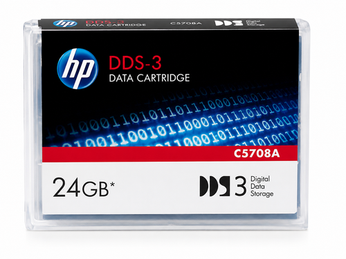 C5708A - HP DAT DDS-3 Data Cartridge - DDS-3 - 12 GB / 24 GB - 410.10 ft Tape Length