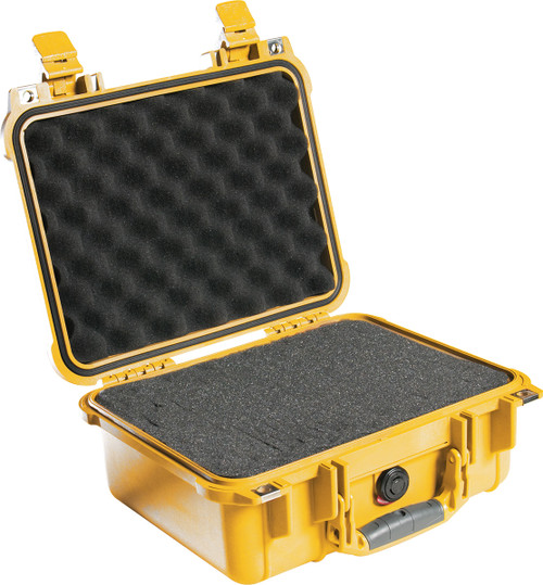 Pelican 1400 Protector Case with foam, Yellow