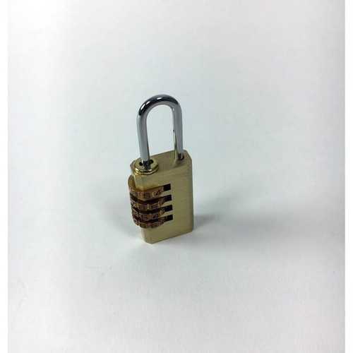 Turtle Lock, Brass, 4 Dial Combination, Brass - 11-675970