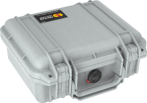 Pelican 1200 Protector Case with foam, Silver