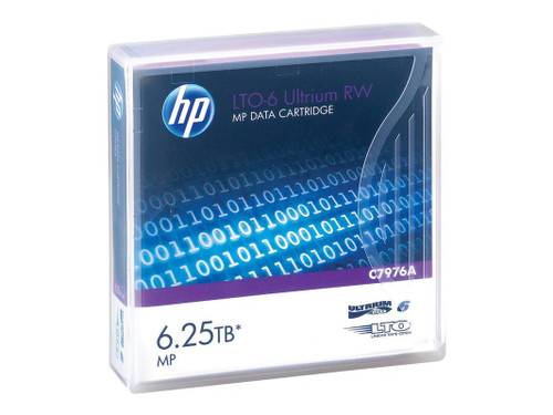 C7976A / C7976AN - HP LTO-6 Ultrium 6.25TB MP RW Data Cartridge - LTO-6 - 2.50 TB / 6.25 TB - 2775.59 ft Tape Length