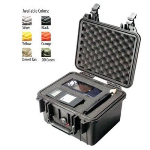 1300-000-130 - Pelican 1300 Small Case - Internal Dimensions: 9.17" Length x 7" Width x 6.12" Depth - External Dimensions: 10.6" Length x 9.7" Width x 6.9" Depth - 1.72 gal - Double Throw Latch Closure - Polypropylene, Acrylonitrile Butadiene Styrene