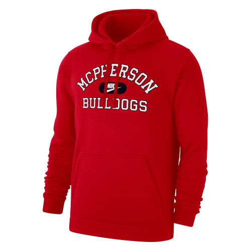 Nike Club Fleece Hoodie Red Nike Club Fleece Hoodie Red