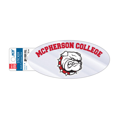 MCM Small Oval Sticker - Clear