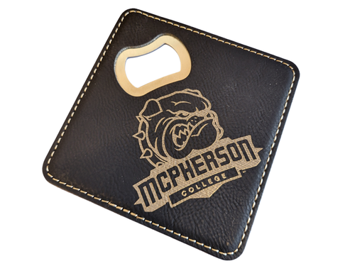 Leatherette Black Coaster Leatherette Black Coaster