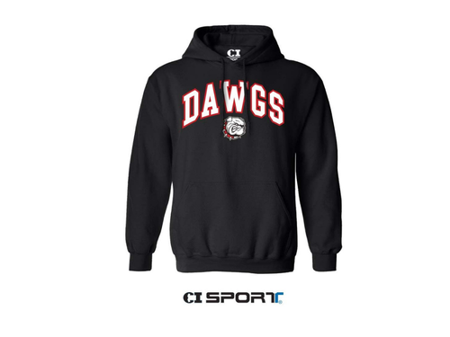 CI Sport Black Hoodie DAWGS