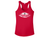 Red racerback women's tank