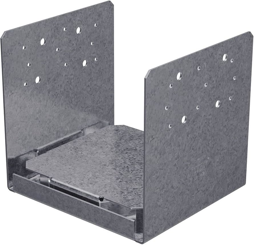 Simpson Strong-Tie ABU Adjustable Post Base ZMAX (Nominal and Rough Cut ...