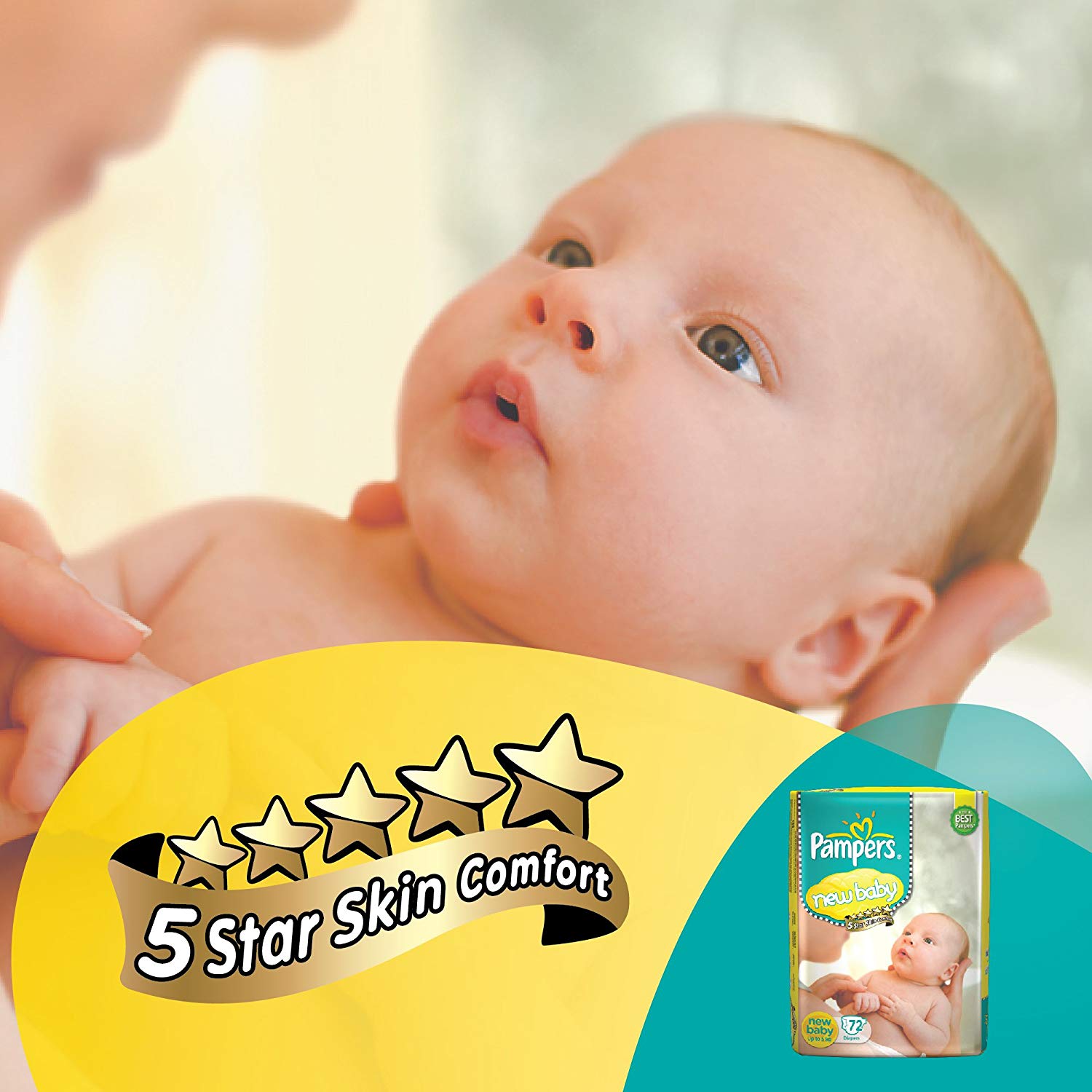 pampers new baby diapers 72