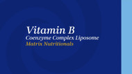 Vitamin B Coenzyme Complex Liposome Matrix Nutritionals