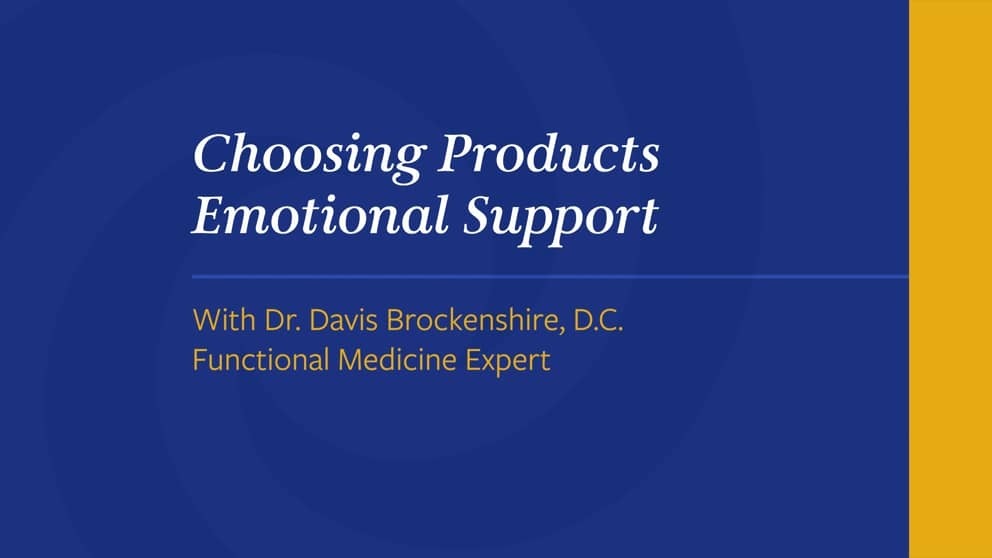 Choosing Products Emotional Support