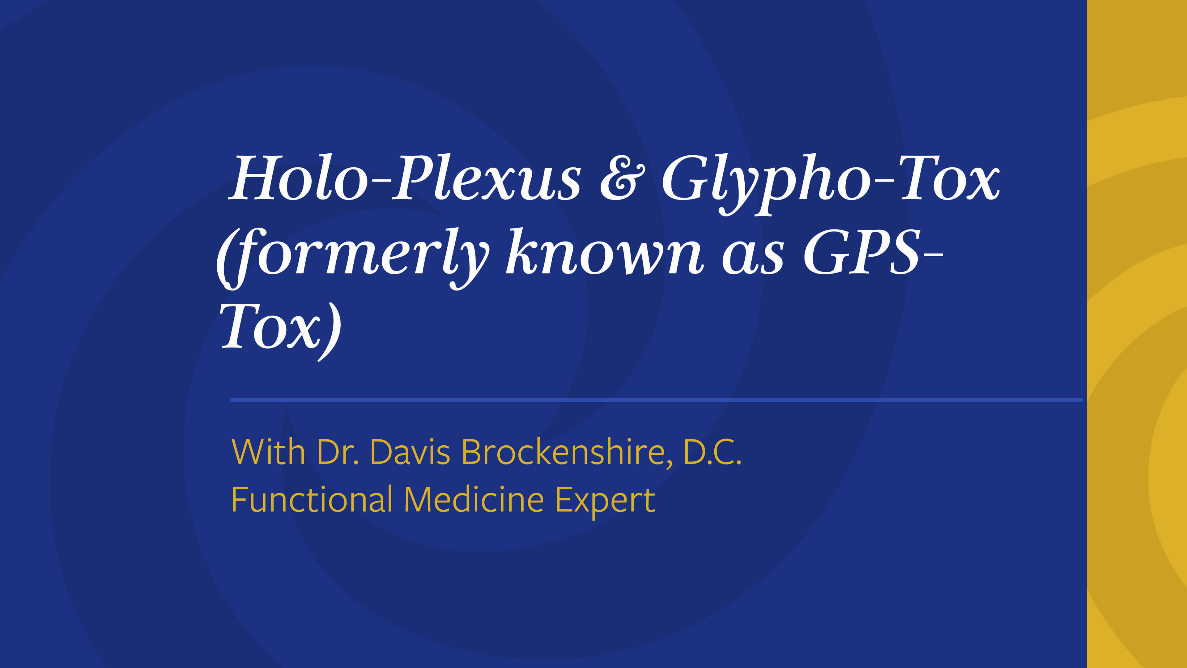 Holo-Plexus & GPS-Tox