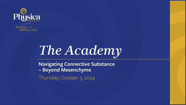 The Academy Navigating Connective Substance October 2024