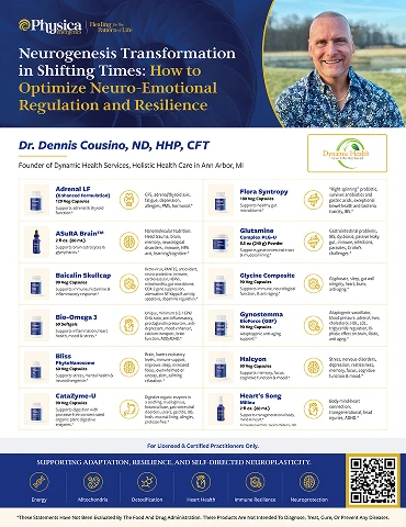 Dr. Dennis Cousino, ND, HHP, CFT speaker one-pager