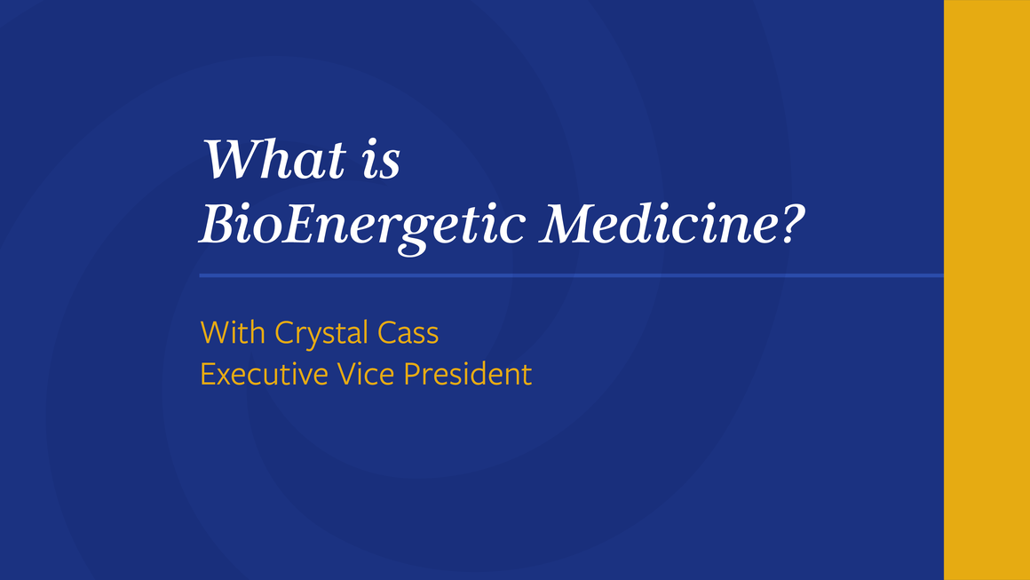 What is BioEnergetic Medicine