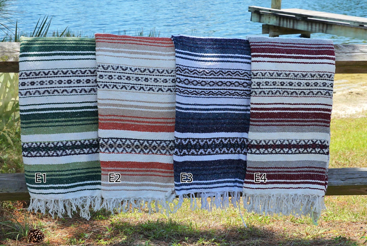 Authentic Mexican Falsa Blanket | Earth Ragz