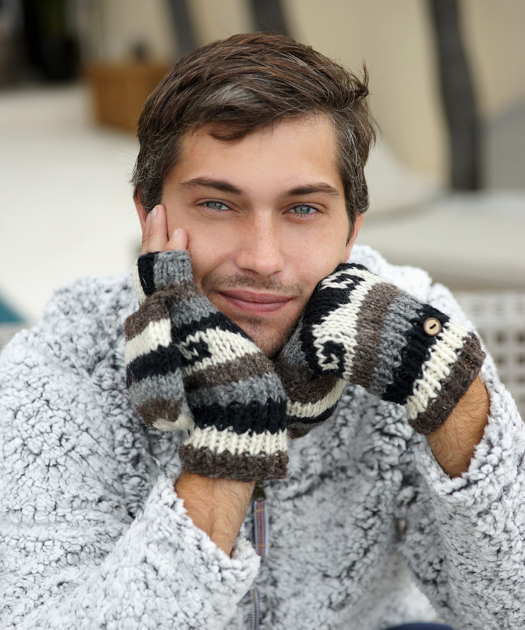 Trendcool Winter Gloves Men Wool Gloves Men, M1, One size : :  Fashion