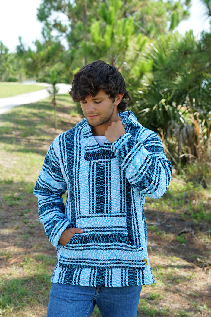 Shop Iguana Jack Baja Hoodie - Denim | Earth Ragz