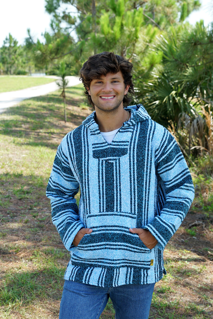 Shop Iguana Jack Baja Hoodie - Denim | Earth Ragz