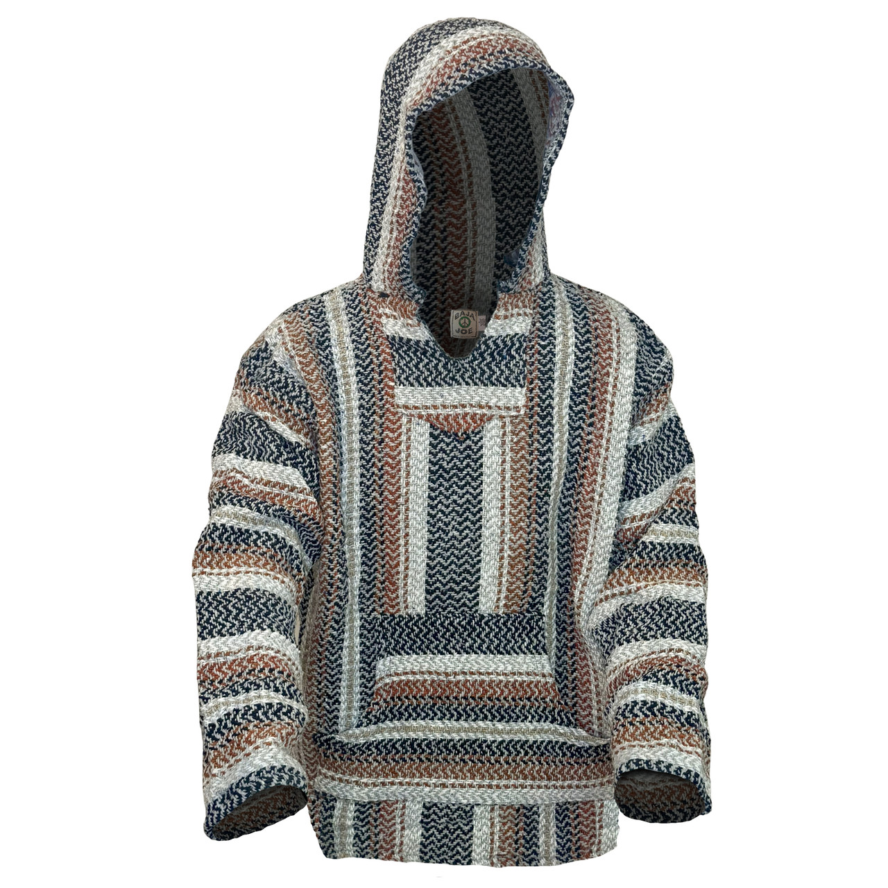 Baja Joe Mexican Hoodie - Rust | Earth Ragz