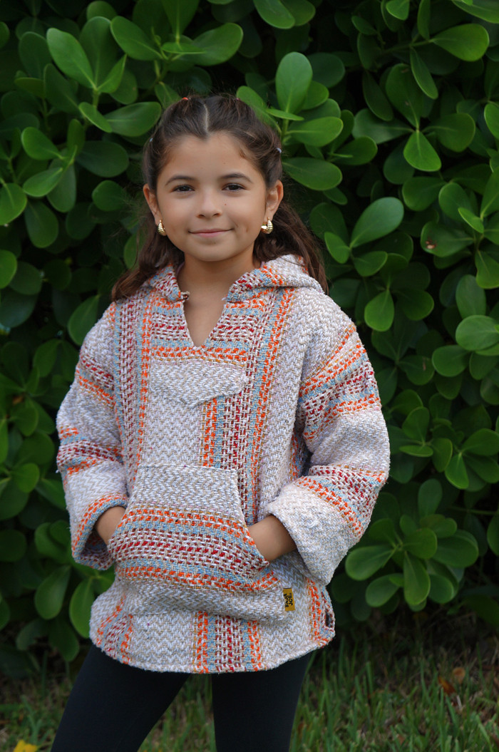Baja Kids Mexican Hoodie – Cayenne | Earth Ragz