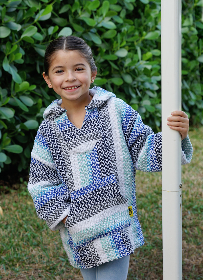 Baja Kids Mexican Hoodie - Pistachio | Earth Ragz