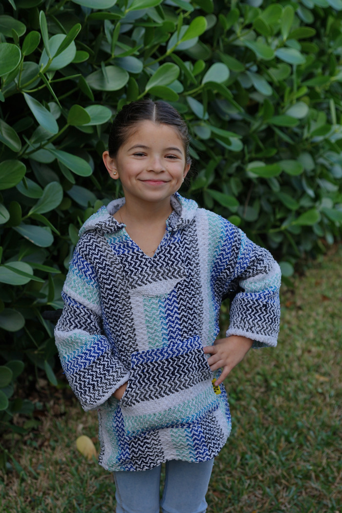 Baja Kids Mexican Hoodie - Pistachio | Earth Ragz