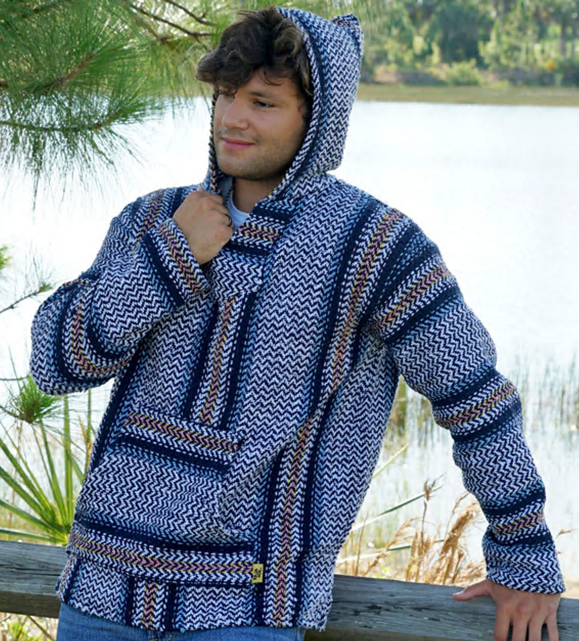 Baja Joe Mexican Hoodie – Pastel Artesia | Earth Ragz