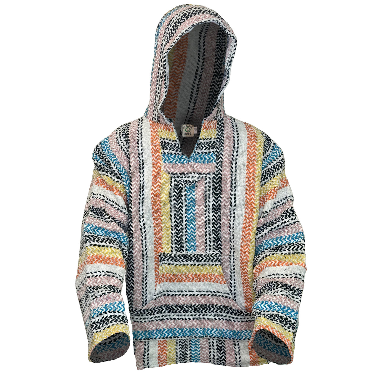 Baja Joe Mexican Hoodie in Pastel Bubblegum | Earth Ragz