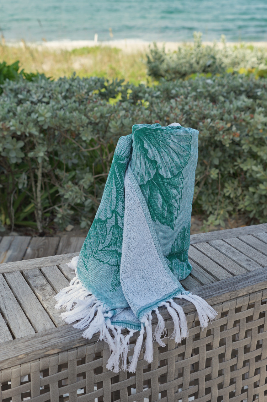 Hibiscus Sand Free Fringed Towel – Earth Ragz