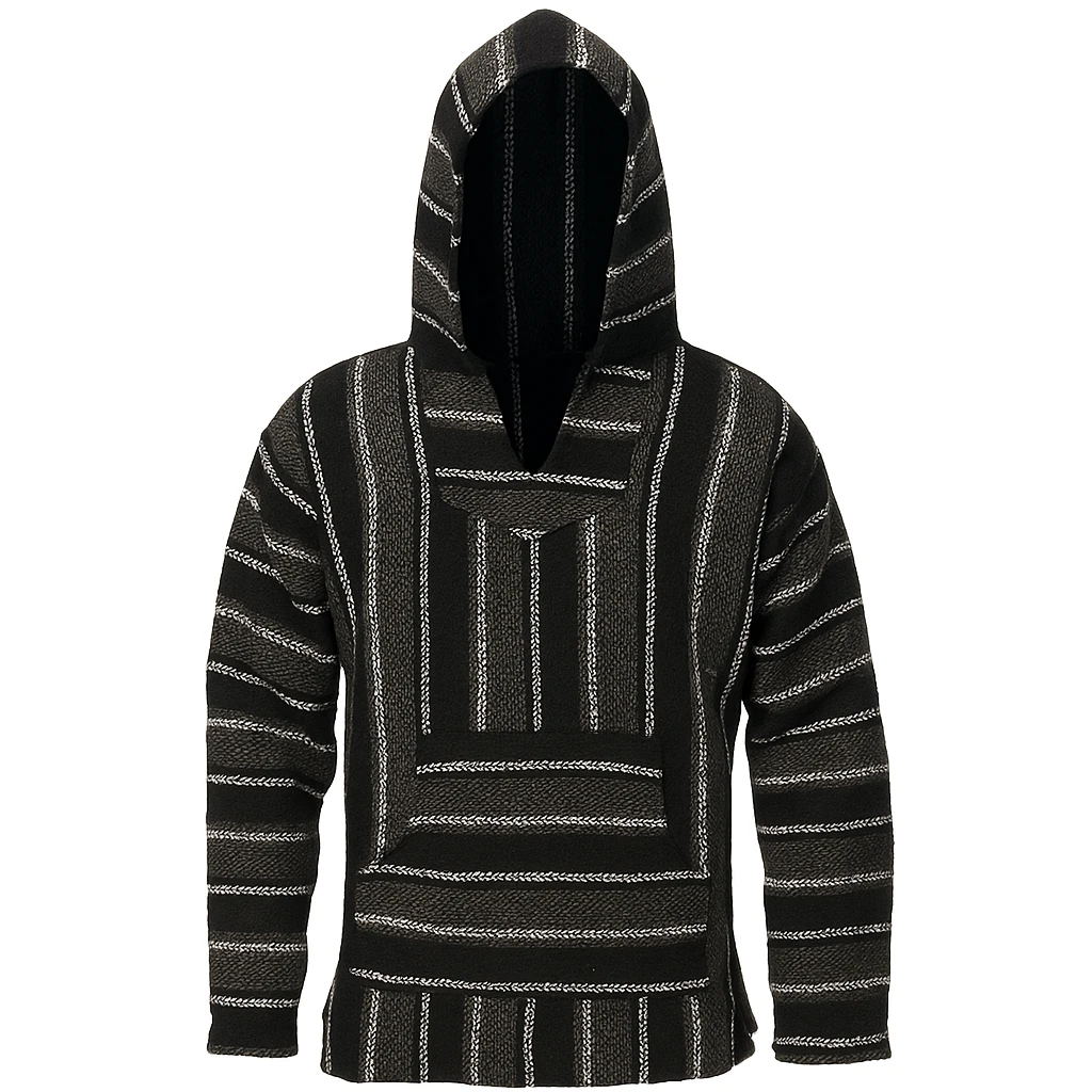 Iguana Jack Baja Hoodie Black | Earth Ragz