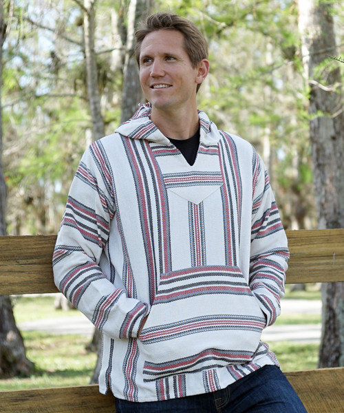 Baja hoodie by Earth Rags in the color Sonora. Made from 100% recycled fibers.