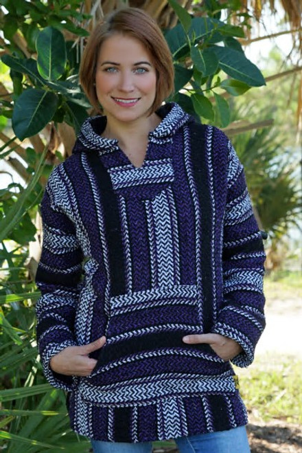 BAJA JOE MEXICAN HOODIE PASTEL ACAI