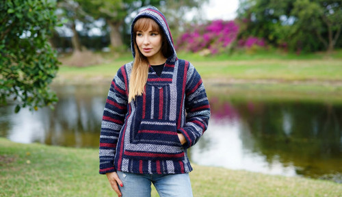 BAJA JOE MEXICAN HOODIE - PATRIOT
