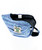 Earth Ragz blue woven Baja Joe crossbody bag with open top and black lining
