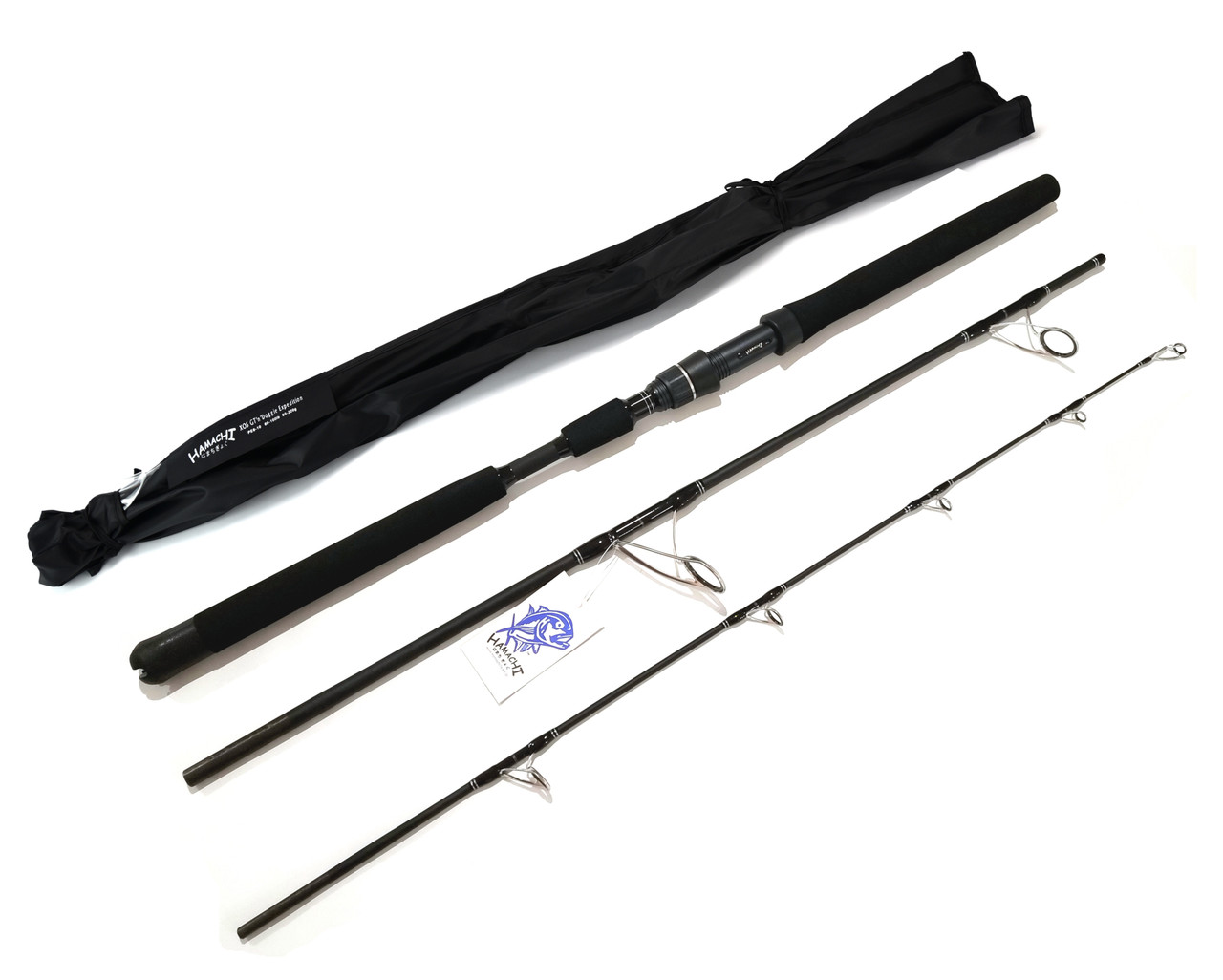 2024 Hamachi XOS GT'n'Doggie Ultra Long Cast 3 Piece Popper & Spinning Rod ( 7