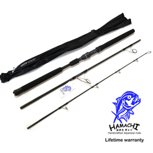 2026 / 27 Hamachi XOS GT'n'Doggie Ultra Long Cast 3 & 5 Piece Popper & Spinning Rod 7'6 & 9'6