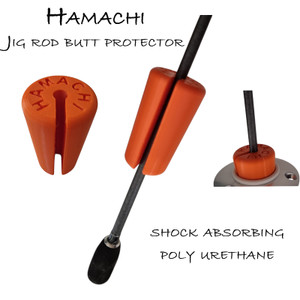 Hamachi Tackle shock absorbing butt protector for jig rods suits 8 - 13mm Blanks
