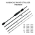 2027 Hamachi Nano Stalker S2 S3 S4 & S5 ultra light spinning rods 6'6 -10'