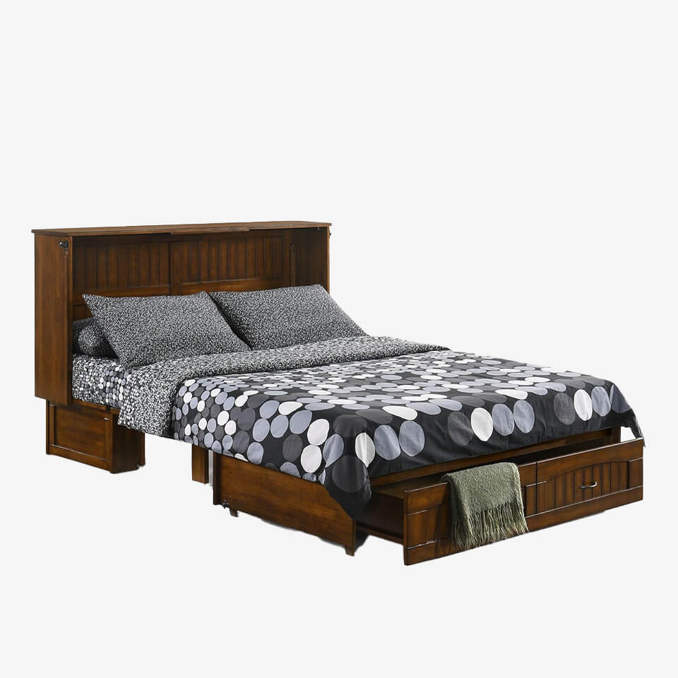 ALPINE MURPHY CABINET - HERITAGE BROWN