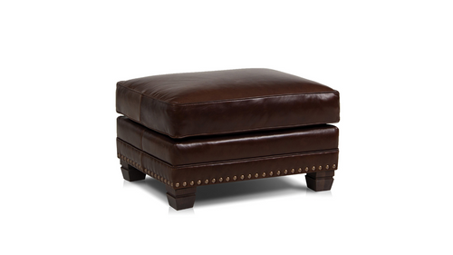 Smith Brothers 393 Leather Ottoman