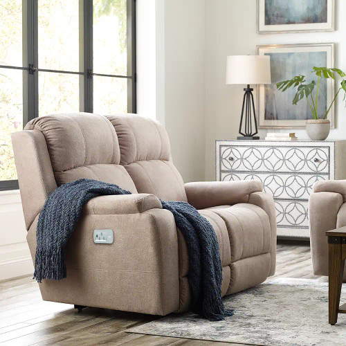 The Dorian Reclining Sofa Manual or Power, Loveseat, LS with
