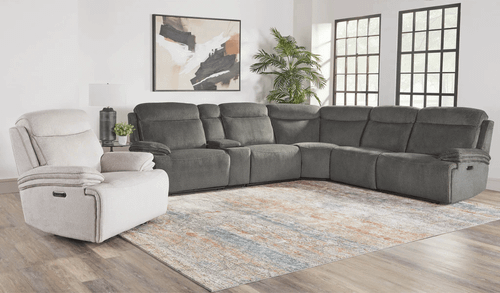 Alpine 6 PC Zero Gravity Power Reclining Modular Sectional