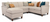 Smith Brothers 3122 Sectional