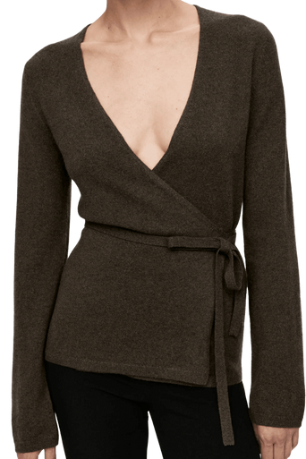 Arket Women's Cashmere-Wool Wrap Cardigan
