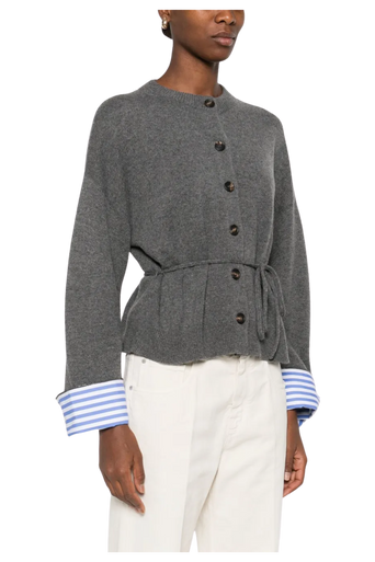 Brunello Cucinelli Women's Button-fastening Tie-waist Cardigan