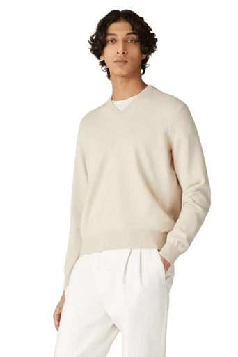 Loro Piana Men's Classic V-Neck
