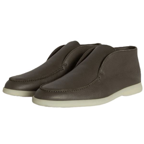 Loro Piana Men's Open Walk Ankle Boot (Deerskin with Castorino Fur)