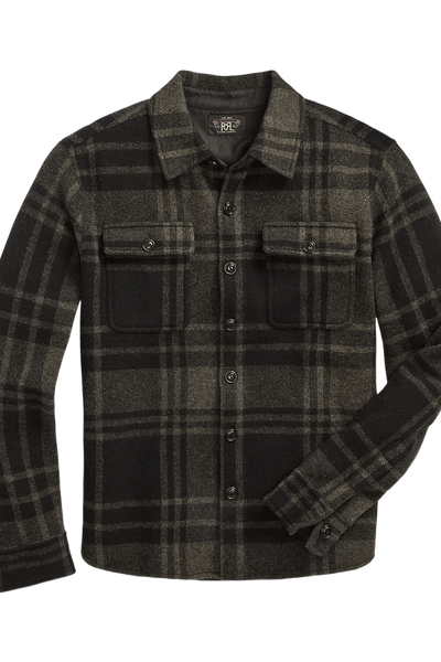 Ralph Lauren Men's Plaid Wool Jacquard Workshirt Jumper