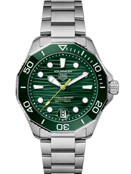 TAG Heuer Aquaracer Professional 300 Date 42mm Green Dial Men's Watch